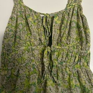 NWOT American Eagle Silky Tie-Front Mini Dress size XS